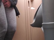 Nerdy Faery's Power Piss MESS At The Urinal 3/16