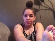 Sexy Teen Cleaning And Oiling Her Sexy Feet