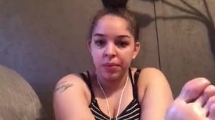 Sexy Teen Cleaning And Oiling Her Sexy Feet