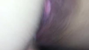 Pregnant pussy cums after getting fingered, the teased with 9 inch