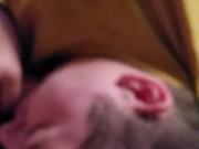 Goth sub chokes on huge cock 14/16