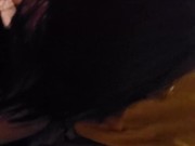 Goth sub chokes on huge cock 7/16