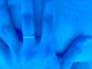 Polish milf massage in solarium her small tits and hot pussy