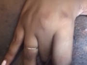 Playing with my pussy. So wet