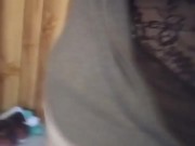 Big girl touching herself