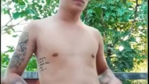 Outdoor cumshot