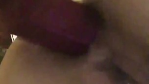 Anal dildo play 