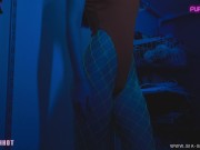 Cyberpunk ANAL porn Lesbians fuck in all holes AliceBong Purple Bitch SIA 1/16