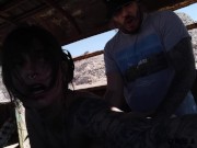 Porn inside an abandoned Bus in DESERT -Amateur Porn Vlog 2 10/16