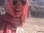 Porn inside an abandoned Bus in DESERT -Amateur Porn Vlog 2 4/16