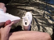 4K - Hard masturbation with Nike Airforce 1 Sneaker