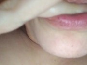 Licking pussy juices from my fingers