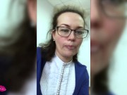 Horny Wife Hard Fuck Huge Dildo and Sloppy Blowjob Dick Husband - Cumshot 16/16