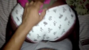 Fucking Girlfriend little ebony while she and her mom out shopping