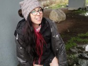 Trashy Chick Pisses Under The Bridge 5/16