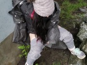 Trashy Chick Pisses Under The Bridge 8/16