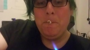 Trashy Transgender Goth Smoking Fetish ~Adorable~