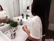 Tight skinny Danika Mori gets pounded in ass by big dick before go to bed 1/16