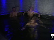 Malena makes a triangle in the SPA with two strangers 2/16