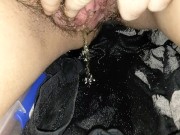 Tried holding it but couldn't stop pissing