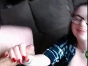 Ms. Vixen handjob and facial