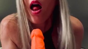 Blonde JOI BLOW JOB!!