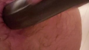 Deep anal masturbation
