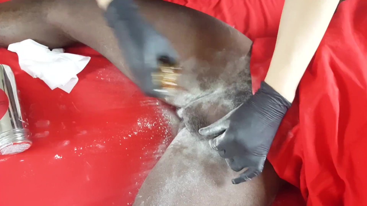 First time Black Dick Waxing Cock Sugaring REAL CLIENT - RedTube