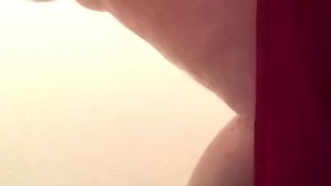 Washing my big booty and pussy in the shower 