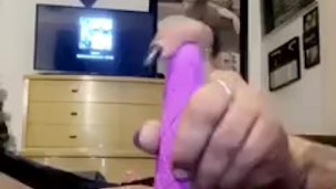 BBW fucks herself silky