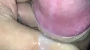 Cock oozing cum