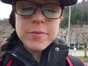 Porta Potty Urinal Piss Wearing My Rainbow Gloves! 2/16