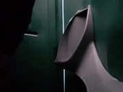 Porta Potty Urinal Piss Wearing My Rainbow Gloves! 6/16