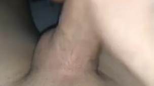 Beautiful horny teen jerking off. Wet cock. Check profile to see me cum