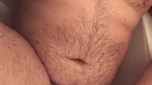 Chubby Teen pisses on himself 