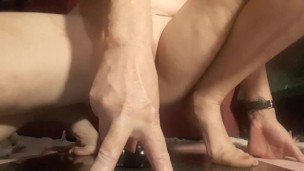 Stuffng my pussy with huge toy