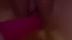 Playing with my pussy with my favorite pink toy