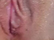 Oiled pussy, cumming on my toy talking 12/16