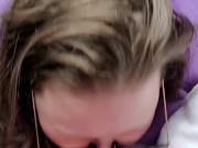 Bbw milf glasses blowjob to neighbors teen stepson in my car cum all over 4/16