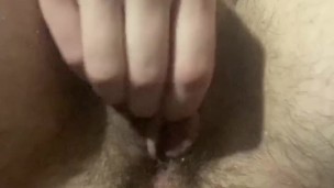 Rubbing My Big Cock Clit