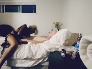 Tattooed ebony rough pegging 2/16