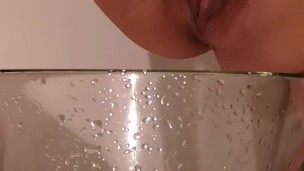 Pissing on the kitchen table