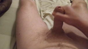 Wow, skinny girl jerks off and cums under porn. Very hot
