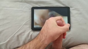 Jerking off to my ex's moans