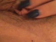 Rubbing my pretty little pussy