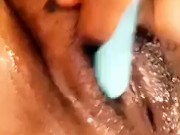 Horny BBW loves to make herself squirt!