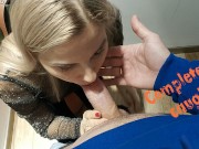 Caught In The Dressing Room During a Blowjob - Letty Black