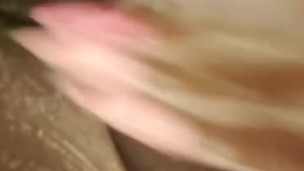 Puppy cleaning her pussy hehe
