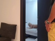 stepSon see stepdad fuck stepmom and he received Stepmom's ass to cum-lolyamateur 9/16