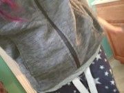 Pissing Onto A Toilet Tube 3/16